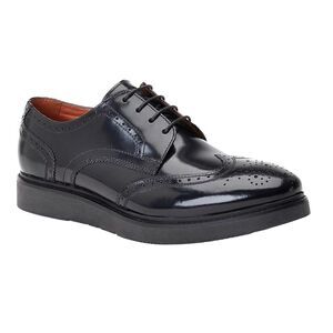Base London Mens Joe Leather Brogues / Black